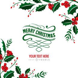 Fabricante de tarjetas de Navidad de muérdago Fabricante de tarjetas de Navidad de muérdago