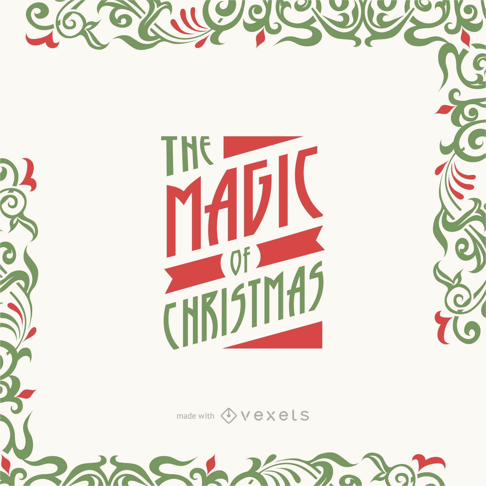 Editable Christmas greeting card maker