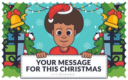 Diversity race gender Christmas card Diversity race gender Christmas card