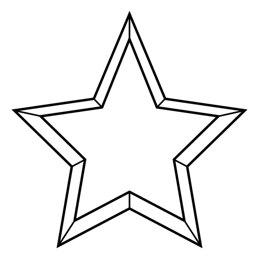 Icono de estrella 3d Diseño PNG