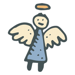 Angel hand drawn cartoon icon 24 PNG Design