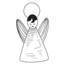 Angel hand drawn icon 41 PNG Design