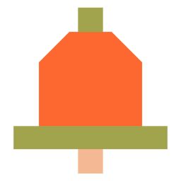 Icono de campana plana 61 Diseño PNG