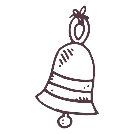 Glockenhand gezeichnetes Symbol 16 PNG-Design
