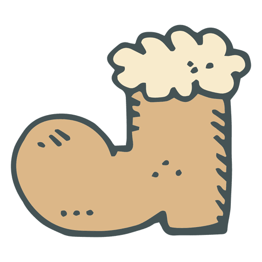 Boot hand drawn cartoon icon 26 PNG Design