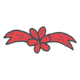 Bow hand drawn cartoon icon 20 PNG Design