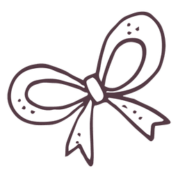 Bow hand drawn icon 5 PNG Design