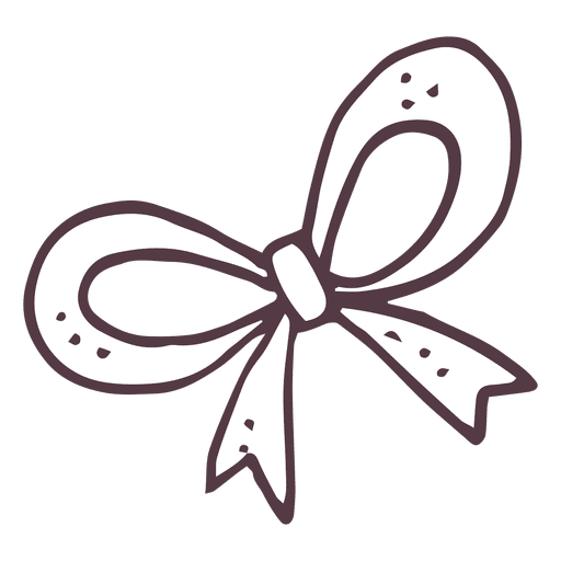 Bow hand drawn icon 5 PNG Design