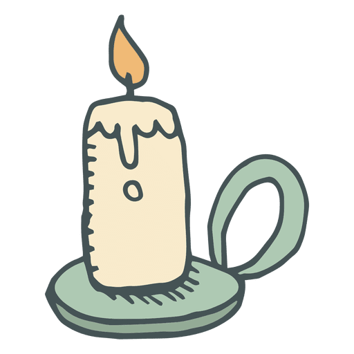 Candle Hand Drawn Cartoon Icon 10 Transparent Png Svg Vector File