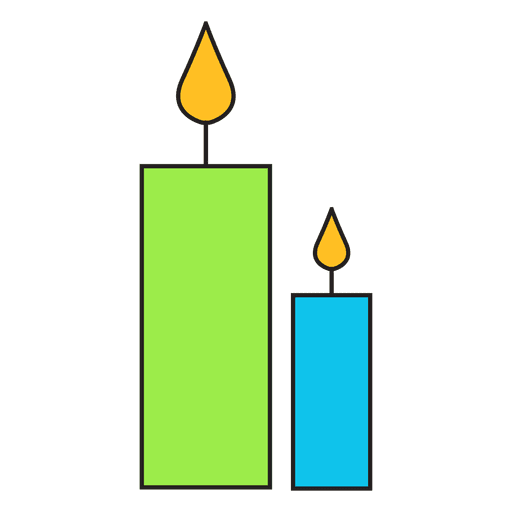 Icono de dibujos animados de velas 49 Diseño PNG