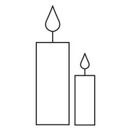 Candles stroke icon 79 PNG Design