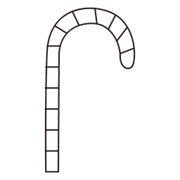 Icono de trazo de bastón de caramelo 81 Diseño PNG