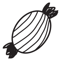 Icono de trazo dibujado mano caramelo 47 Transparent PNG
