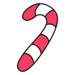 Ícone do desenho animado Candycane 29 Desenho PNG