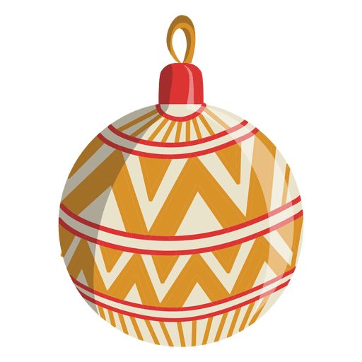 Weihnachtsball Cartoon Ikone 105 PNG-Design
