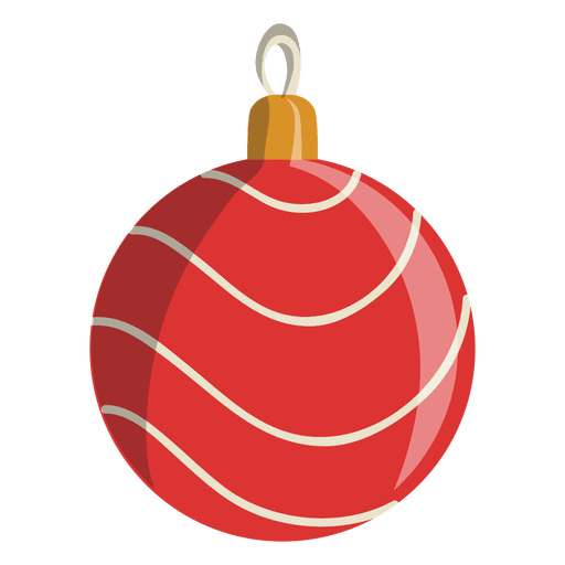 Icono de dibujos animados de bola de Navidad 106
