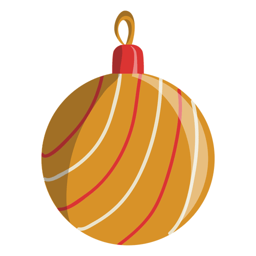 Icono de dibujos animados de bola de Navidad 107 Diseño PNG