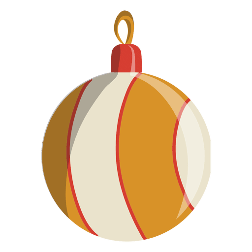 Weihnachtsball Cartoon Ikone 109 PNG-Design