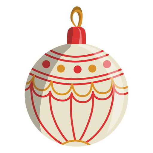 Ícone de desenho animado da bola de Natal 113 Desenho PNG