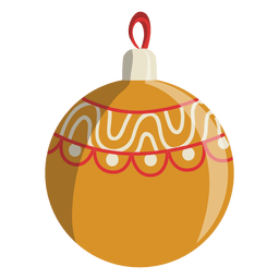 Christmas Ball Cartoon Icon 114 PNG & SVG Design For T-Shirts