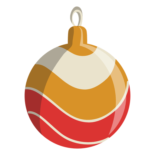 Icono de dibujos animados de bola de Navidad 115 Diseño PNG