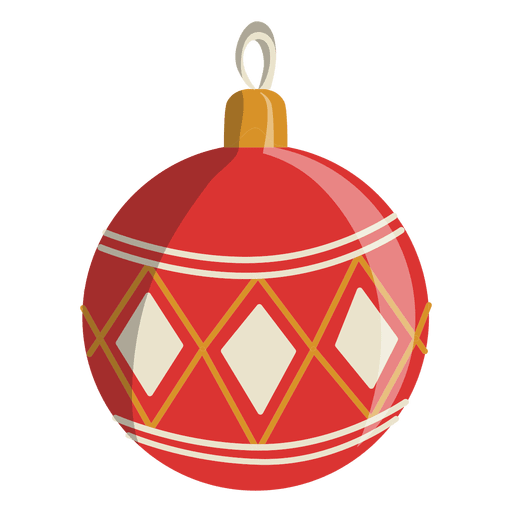 Weihnachtsball Cartoon Ikone 137 PNG-Design