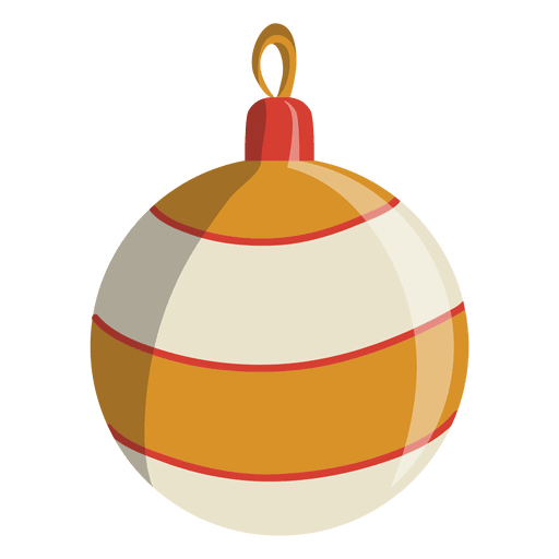 Icono de dibujos animados de bola de Navidad 138 Diseño PNG