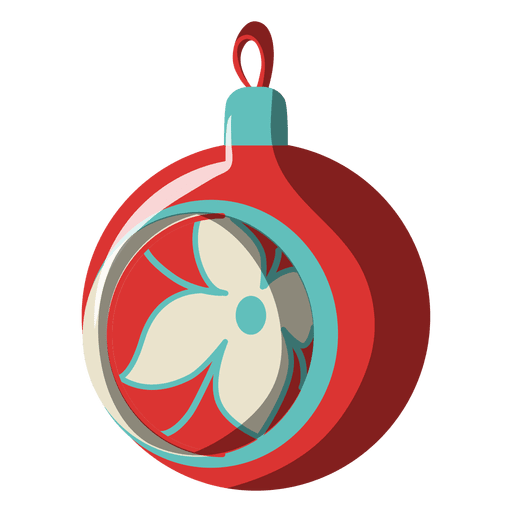 Icono de dibujos animados de bola de Navidad 196 Diseño PNG