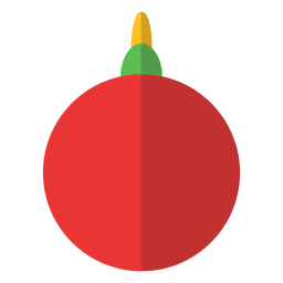 Simple Christmas Ornament  PNG Design Transparent PNG