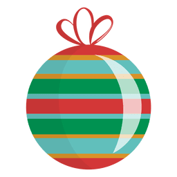 Enfeite de Natal listrado brilhante Enfeite de Natal listrado brilhante