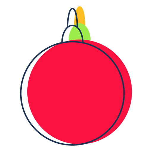 Ícone de desenho animado de bola de Natal 40 Desenho PNG