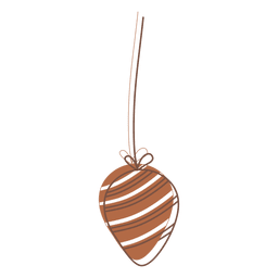 Icono de dibujos animados de bola de Navidad 68 Diseño PNG