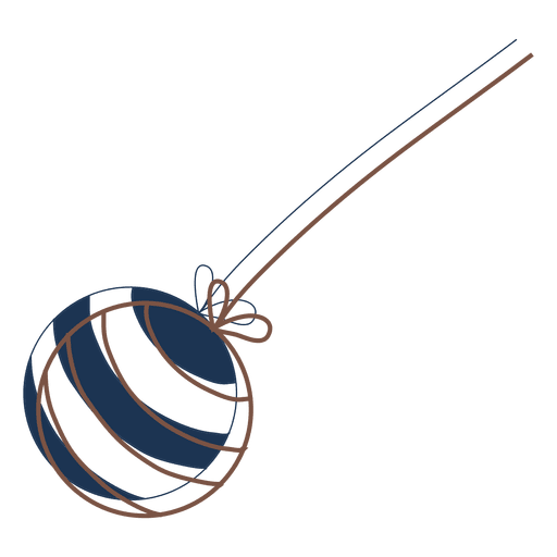 Ícone de desenho animado da bola de Natal 77 Desenho PNG