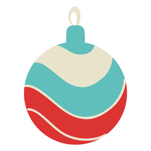 Weihnachtsball flache Ikone 100 PNG-Design