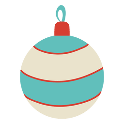 Christmas Ball Flat Icon 102 PNG & SVG Design For T-Shirts