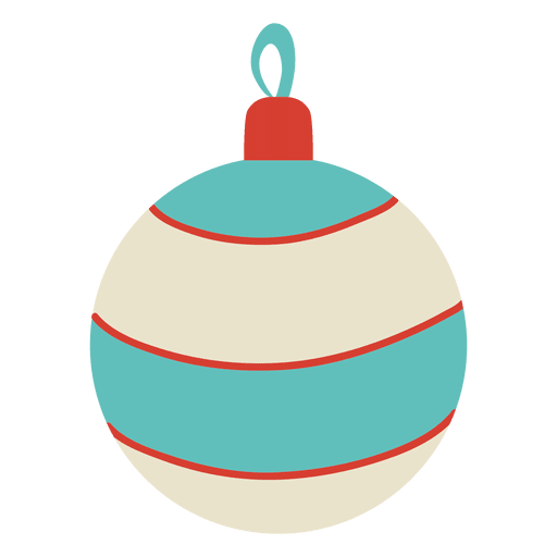 Weihnachtsball flache Ikone 102 PNG-Design