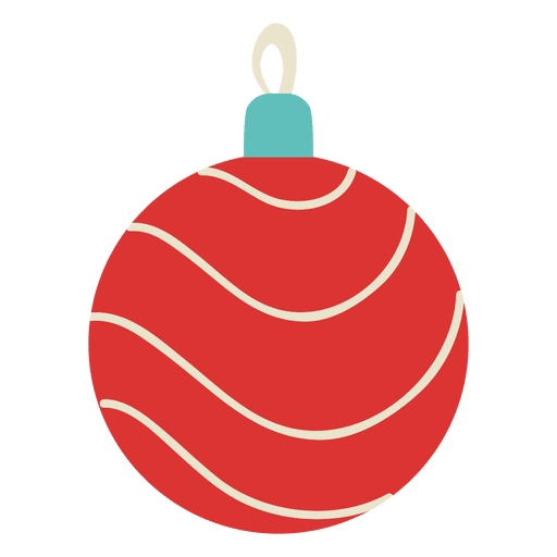 Icono plano bola de navidad 119