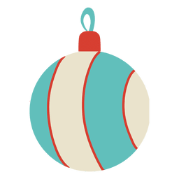 Christmas Ball Flat Icon 122 PNG & SVG Design For T-Shirts