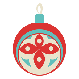 Christmas Ball Flat Icon 216 PNG & SVG Design For T-Shirts