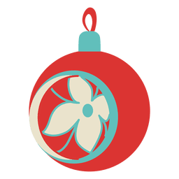 Christmas Ball Flat Icon 217 PNG & SVG Design For T-Shirts