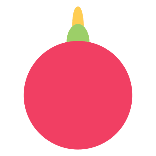 Weihnachtsball flache Ikone 73 PNG-Design