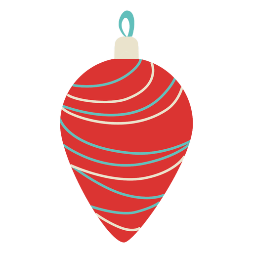 Bola de navidad plana 155 Diseño PNG