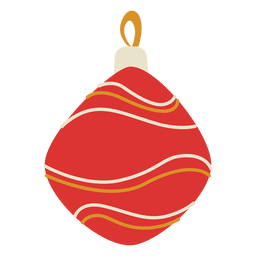 Christmas Ball Flat 194 PNG & SVG Design For T-Shirts