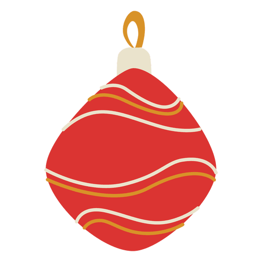 Weihnachtskugel flach 194 PNG-Design