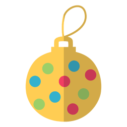 Weihnachtskugel flaches Symbol 3 PNG-Design