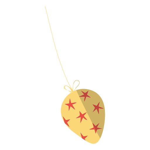 Ícone plano 4 da bola de Natal Desenho PNG