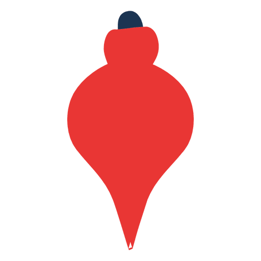 Icono plano bola de navidad 80 Diseño PNG