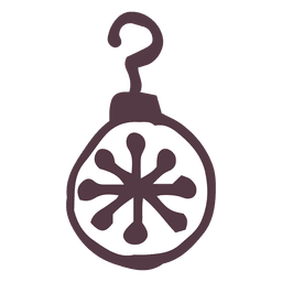 Weihnachts-Gekritzel-Verzierung PNG-Design
