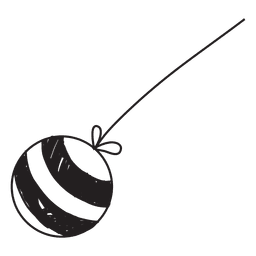 Ornamento de férias desenhado à mão Desenho PNG