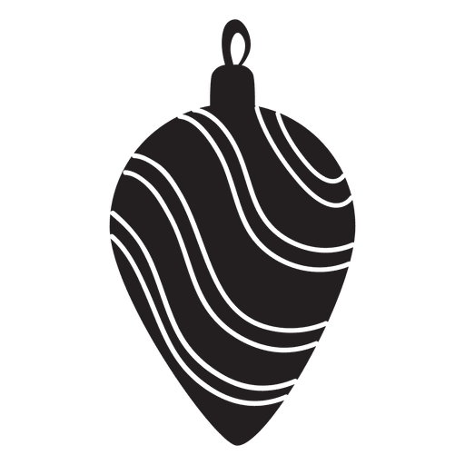 Silhueta de padrão de bola de Natal 168 Desenho PNG